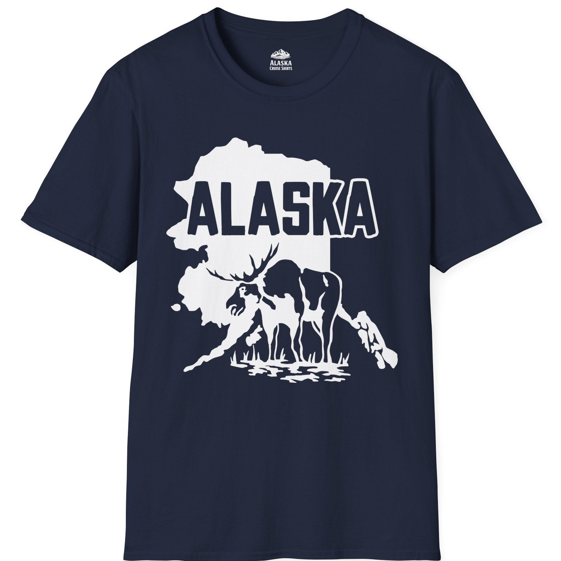 Alaska Moose Silhouette Shirt T-Shirt – Alaska Cruise Shirts