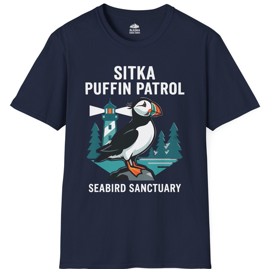 Sitka Puffin Bird Sanctuary Shirt T-Shirt – Alaska Cruise Shirts