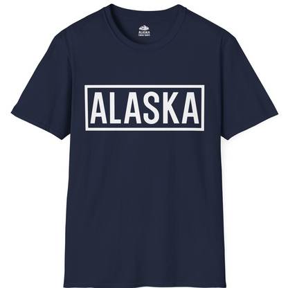Alaska Bold Text Minimalist Monochrome Graphic Shirt for Travelers — T-Shirt T-Shirt – Alaska Cruise Shirts