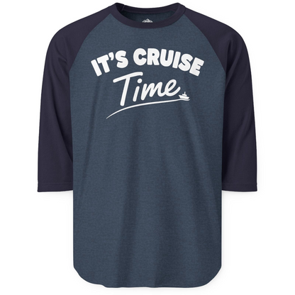 Fun Cruise Time Vacation Shirt for Cruise Lovers and Groups — 3/4 Sleeve T-Shirt – Alaska Cruise Shirts