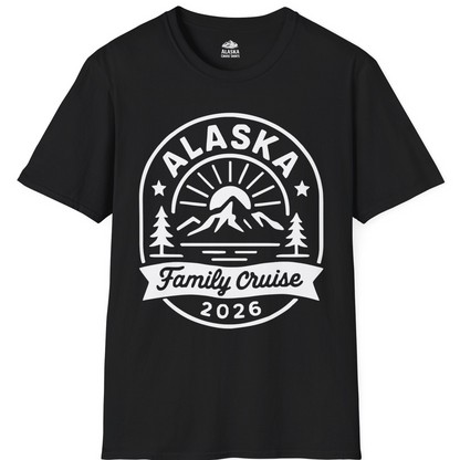 Alaska Family Cruise 2026 Mountain Nature Adventure Shirt — T-Shirt T-Shirt – Alaska Cruise Shirts