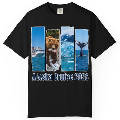 Alaska Cruise 2026 Wildlife Nature Adventure Vacation Shirt — Comfort T-Shirt – Alaska Cruise Shirts