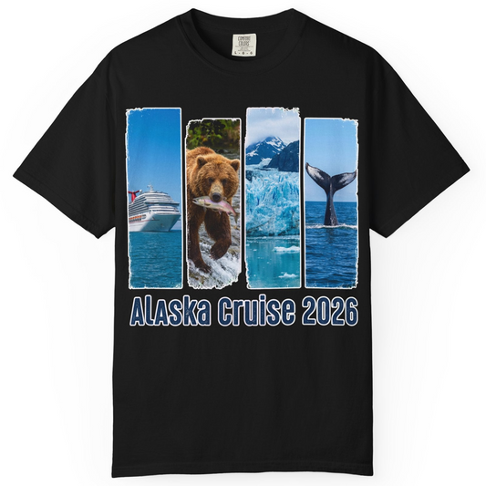 Alaska Cruise 2026 Wildlife Nature Adventure Vacation Shirt — Comfort T-Shirt – Alaska Cruise Shirts