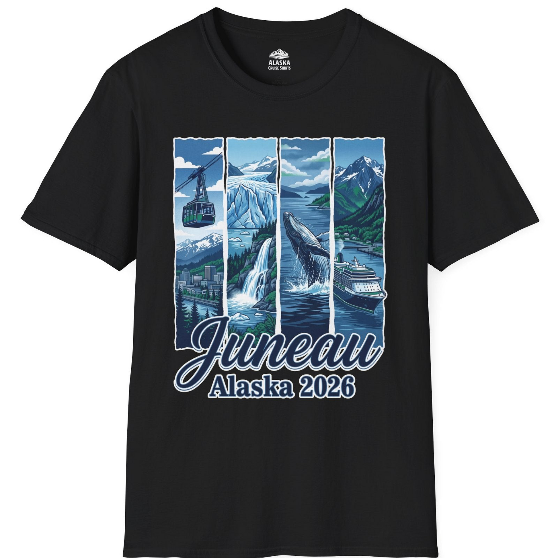 Juneau Alaska 2026 Cruise and Nature Souvenir Shirt — T-Shirt T-Shirt – Alaska Cruise Shirts