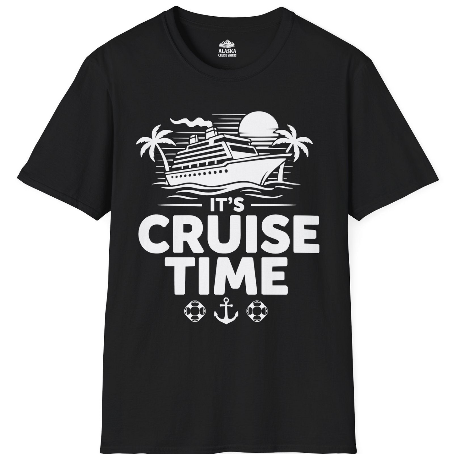 It’s Cruise Time Bold Nautical Vacation Shirt for Cruise Enthusiasts — T-Shirt T-Shirt – Alaska Cruise Shirts