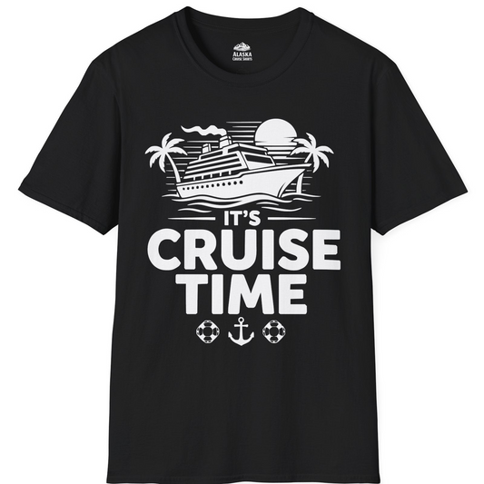 It’s Cruise Time Bold Nautical Vacation Shirt for Cruise Enthusiasts — T-Shirt T-Shirt – Alaska Cruise Shirts