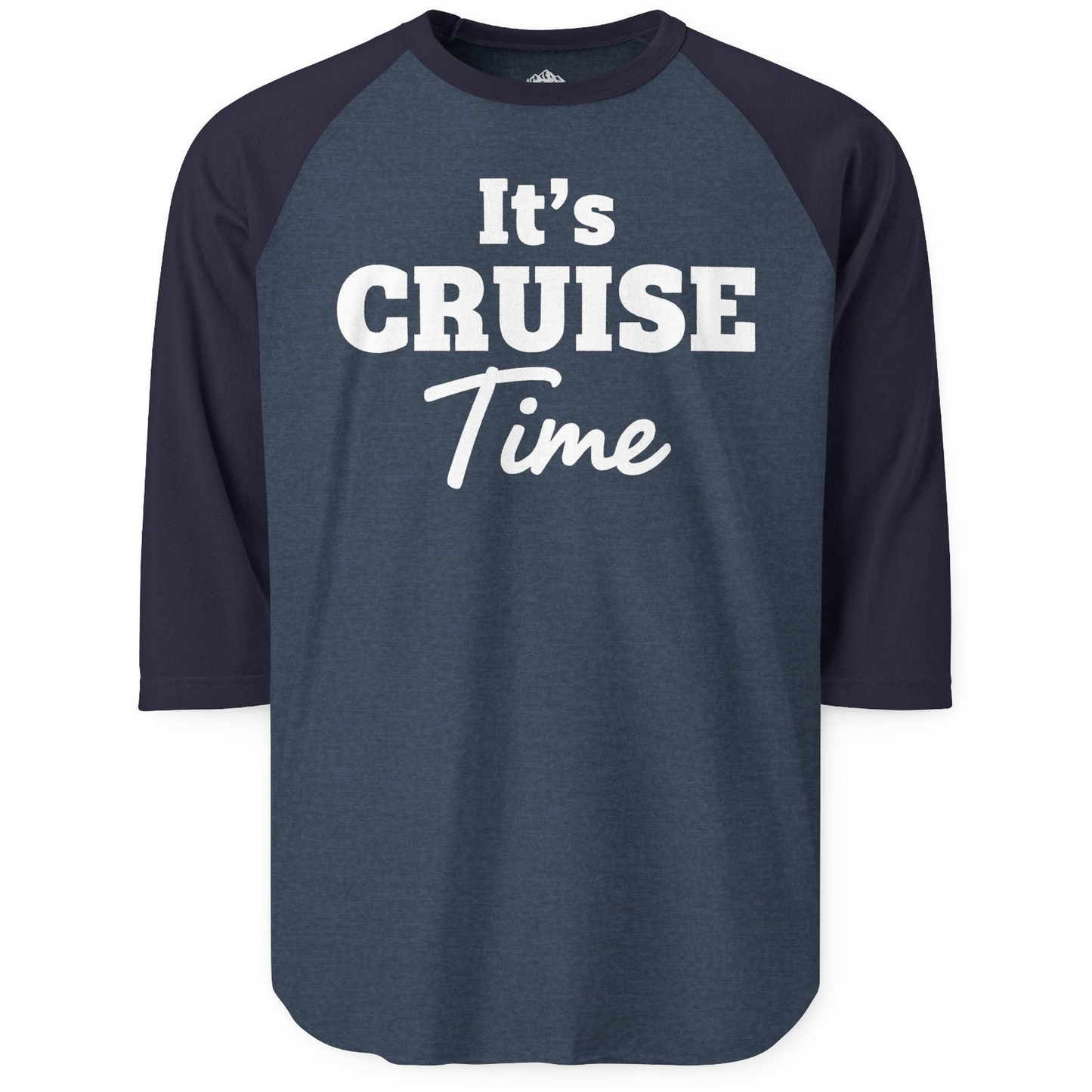 It’s Cruise Time Bold Vacation Graphic Cruise Shirt Tee — 3/4 Sleeve T-Shirt – Alaska Cruise Shirts