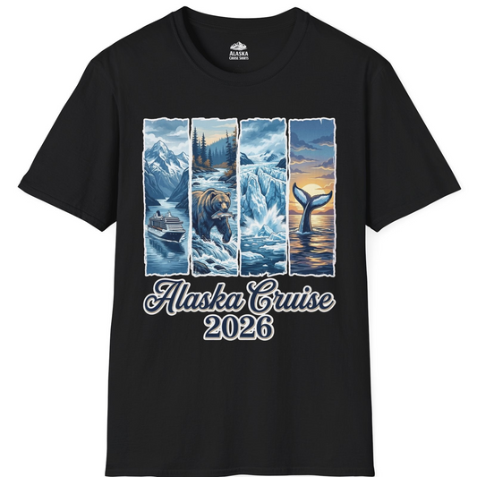 Alaska Cruise 2026 Scenic Wildlife Adventure Souvenir Shirt — T-Shirt T-Shirt – Alaska Cruise Shirts