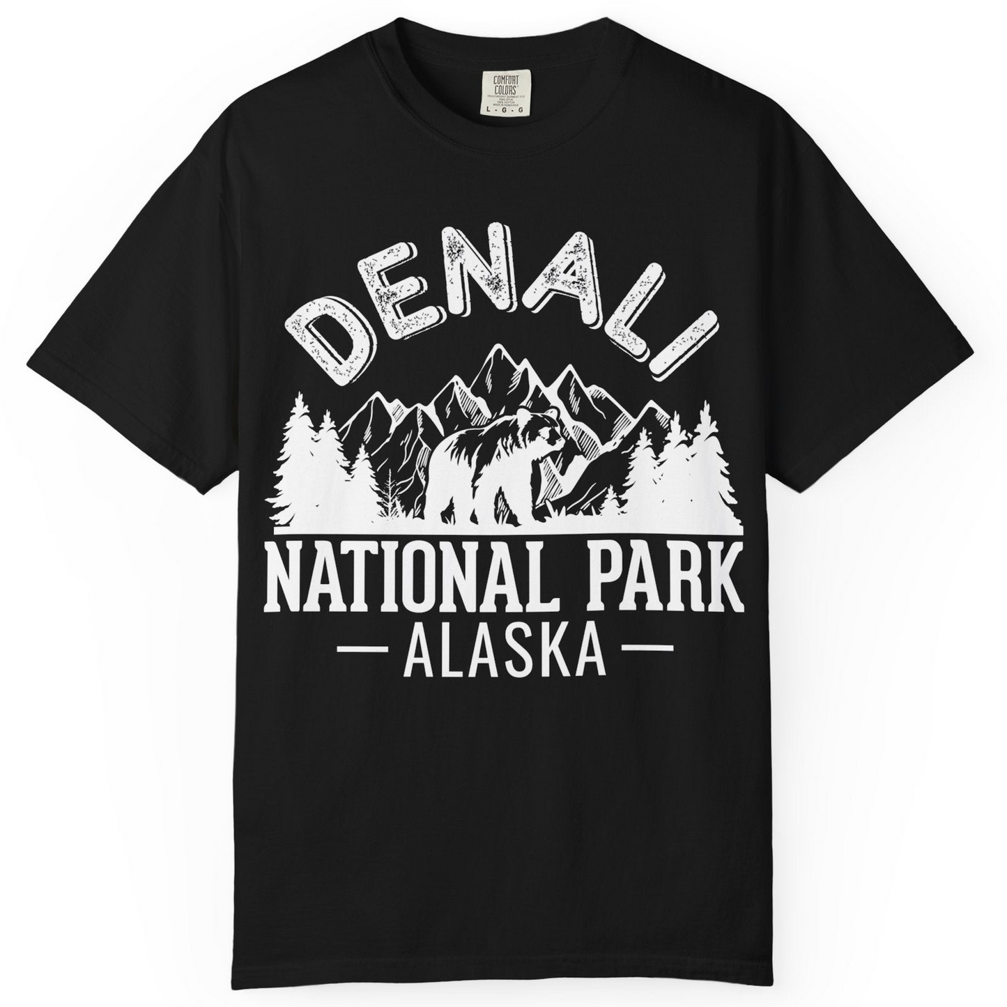 Denali National Park Bear Mountains Vintage Alaska Nature Shirt — Comfort T-Shirt – Alaska Cruise Shirts