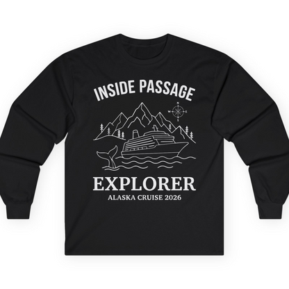 Inside Passage Explorer Alaska Cruise Adventure 2026 Shirt — Long Sleeve T-Shirt – Alaska Cruise Shirts