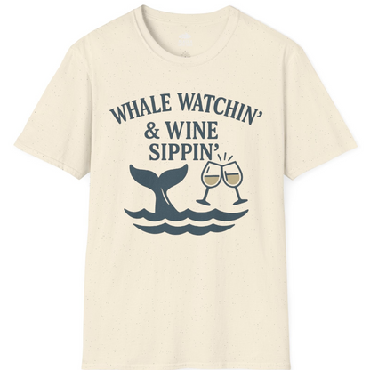 Whale Watching and Wine Sippin Shirt T-Shirt – Alaska Cruise Shirts