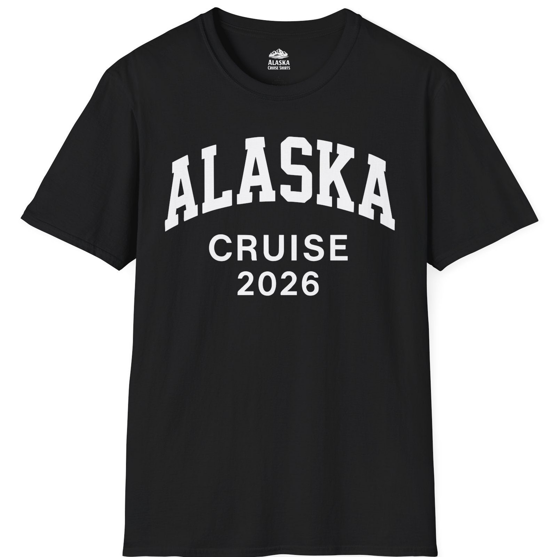 Alaska Cruise 2026 Bold Collegiate Vacation Travel Shirt — T-Shirt T-Shirt – Alaska Cruise Shirts