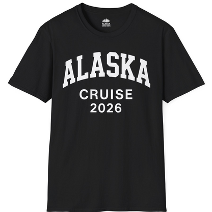 Alaska Cruise 2026 Bold Collegiate Vacation Travel Shirt — T-Shirt T-Shirt – Alaska Cruise Shirts