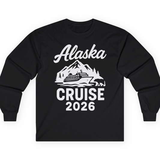 Alaska Cruise 2026 Nature Adventure Souvenir T-Shirt — Long Sleeve T-Shirt – Alaska Cruise Shirts