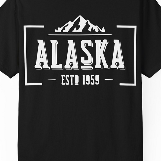 Alaska Mountain Vintage Shirt T-Shirt – Alaska Cruise Shirts Close Up