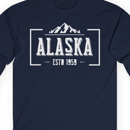 Alaska Mountain Vintage Shirt T-Shirt – Alaska Cruise Shirts Close Up