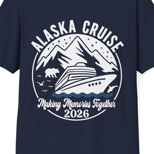 Alaska Cruise Adventure 2026 Shirt T-Shirt – Alaska Cruise Shirts Close Up