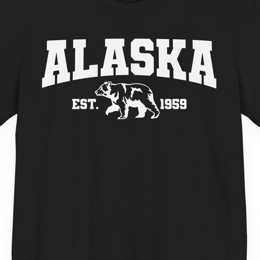 Vintage Alaska Bear Shirt T-Shirt – Alaska Cruise Shirts Close Up