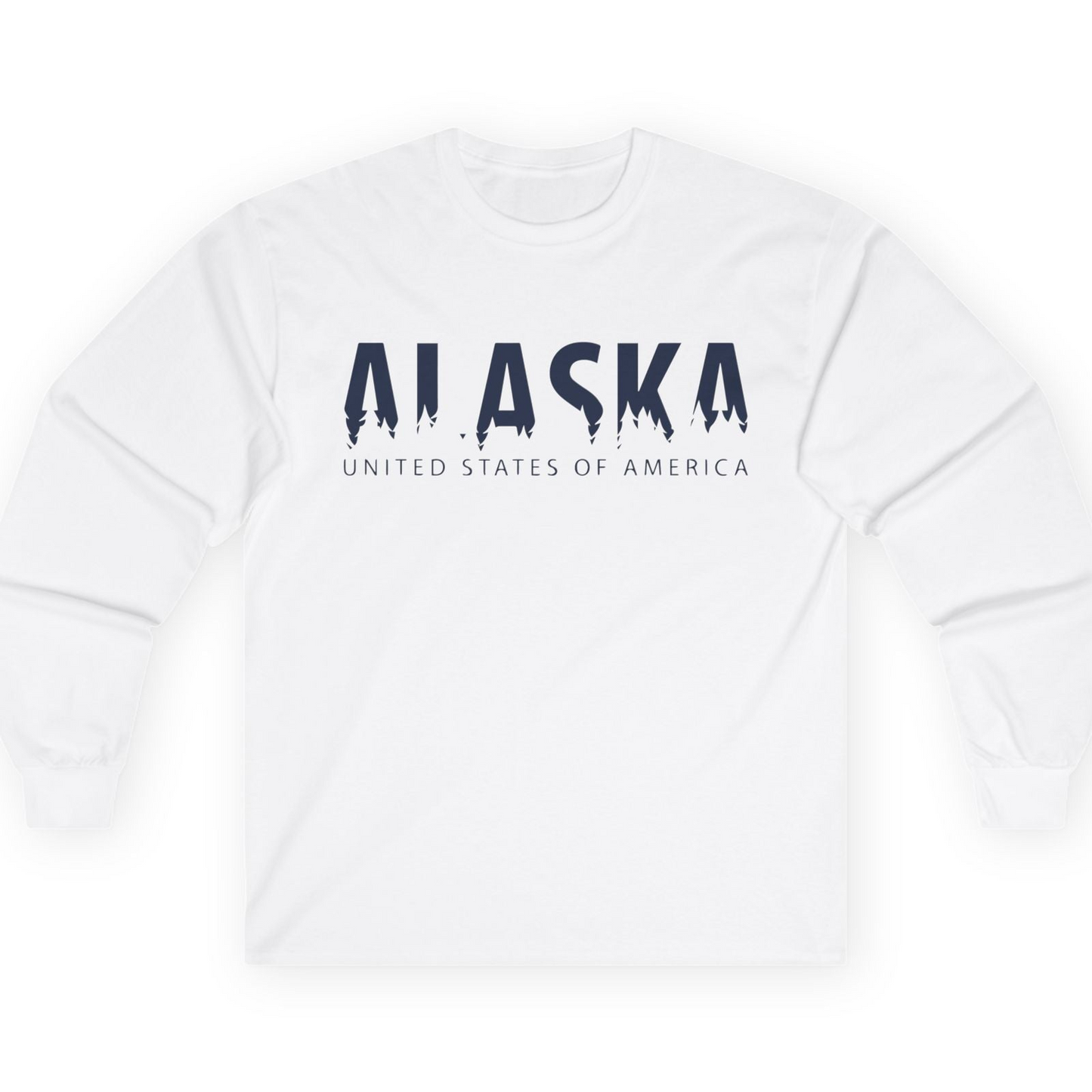 Alaska United States Typography Shirt T-Shirt – White – Alaska Cruise Shirts