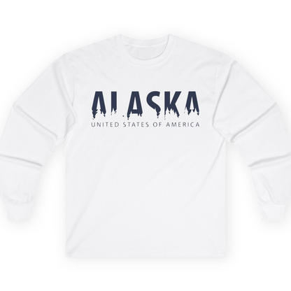 Alaska United States Typography Shirt T-Shirt – White – Alaska Cruise Shirts