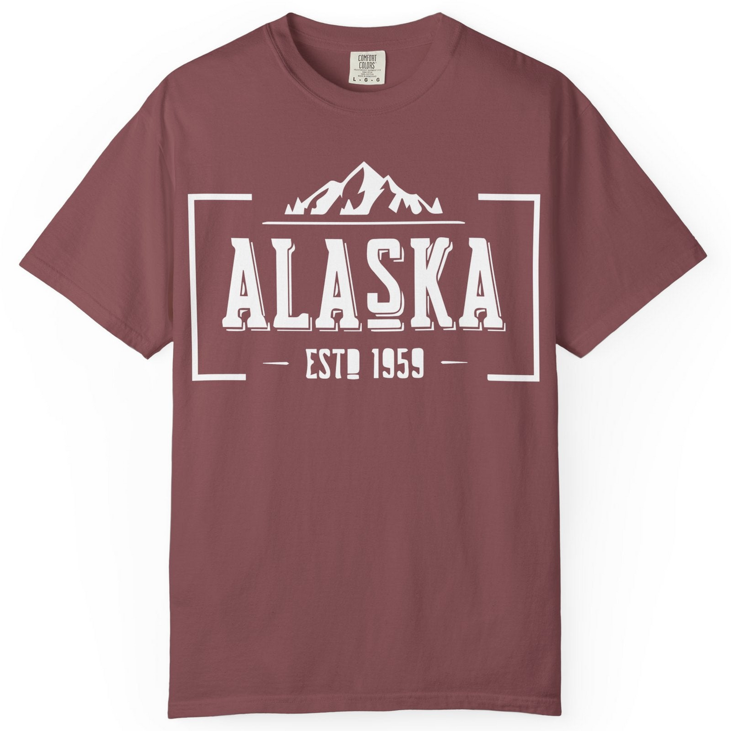 Alaska Mountain Vintage Shirt T-Shirt – Brick – Alaska Cruise Shirts