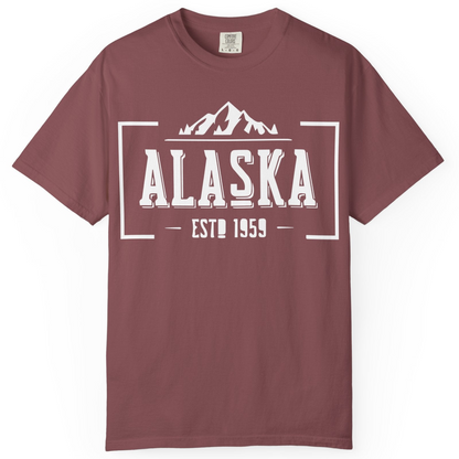Alaska Mountain Vintage Shirt T-Shirt – Brick – Alaska Cruise Shirts
