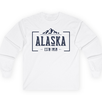 Alaska Mountain Vintage Shirt T-Shirt – White – Alaska Cruise Shirts