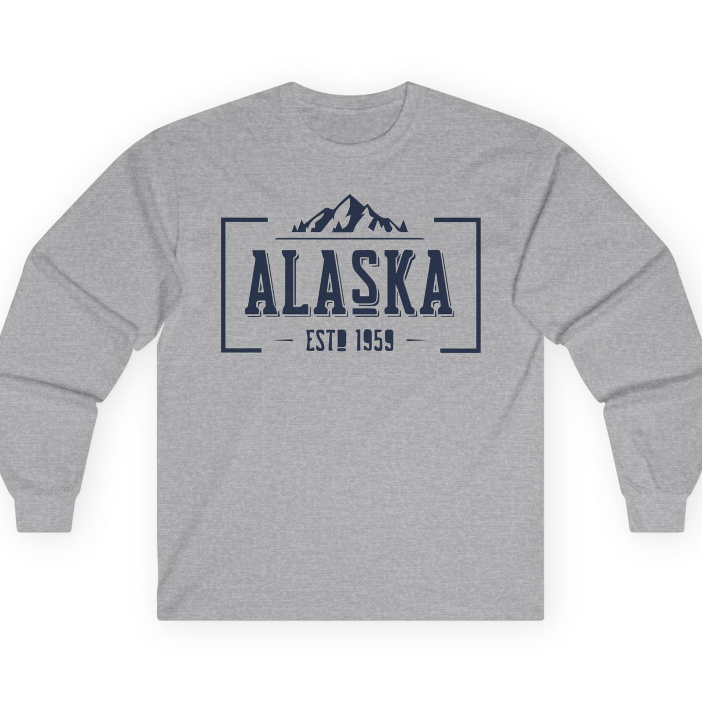 Alaska Mountain Vintage Shirt T-Shirt – Sport Grey – Alaska Cruise Shirts