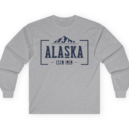 Alaska Mountain Vintage Shirt T-Shirt – Sport Grey – Alaska Cruise Shirts