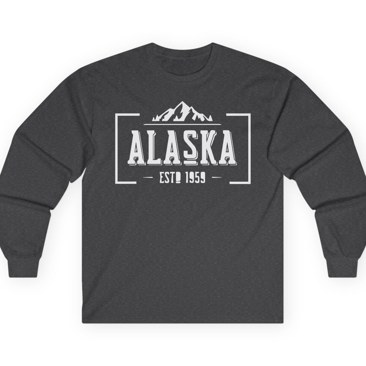 Alaska Mountain Vintage Shirt T-Shirt – Dark Heather – Alaska Cruise Shirts