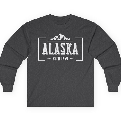 Alaska Mountain Vintage Shirt T-Shirt – Dark Heather – Alaska Cruise Shirts
