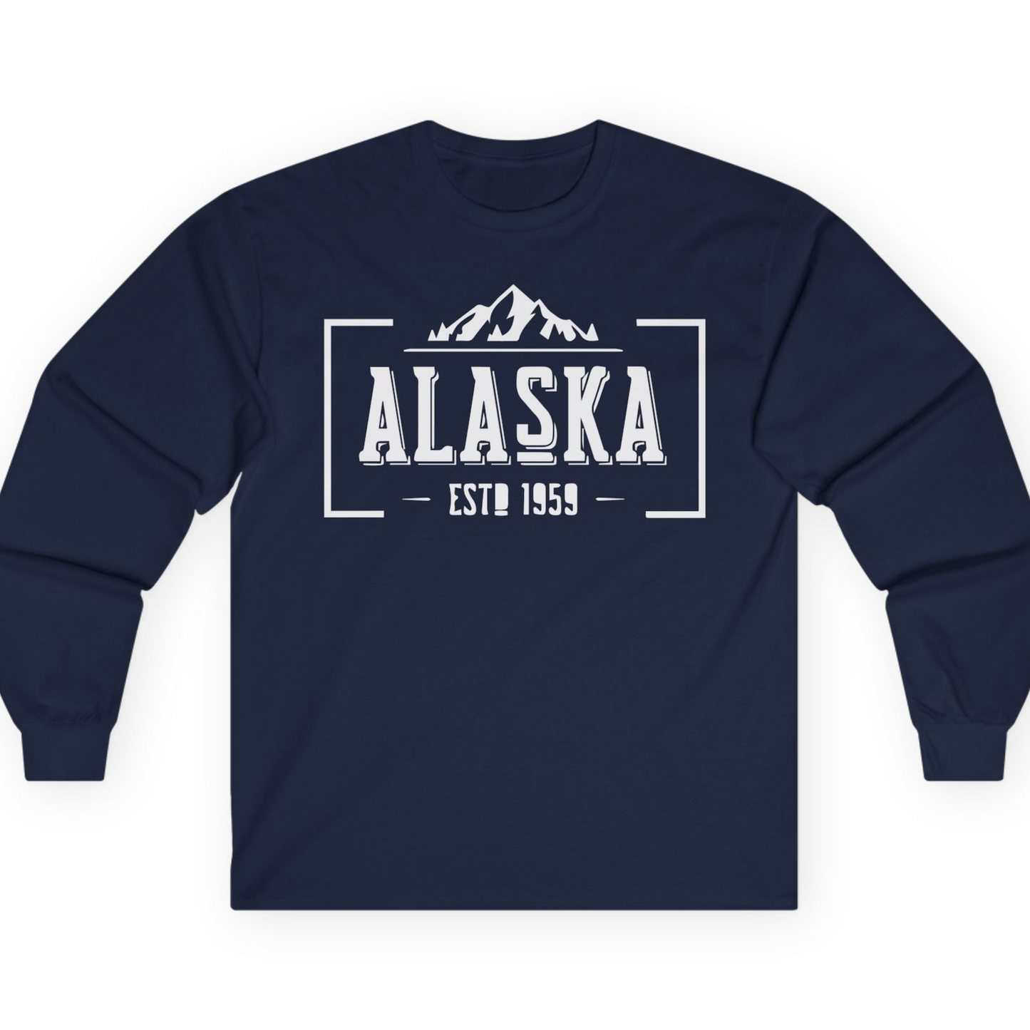 Alaska Mountain Vintage Shirt T-Shirt – Navy – Alaska Cruise Shirts