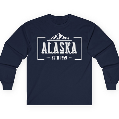 Alaska Mountain Vintage Shirt T-Shirt – Navy – Alaska Cruise Shirts