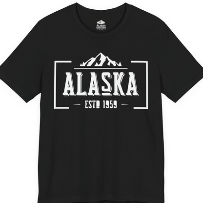 Alaska Mountain Vintage Shirt T-Shirt – Black – Alaska Cruise Shirts