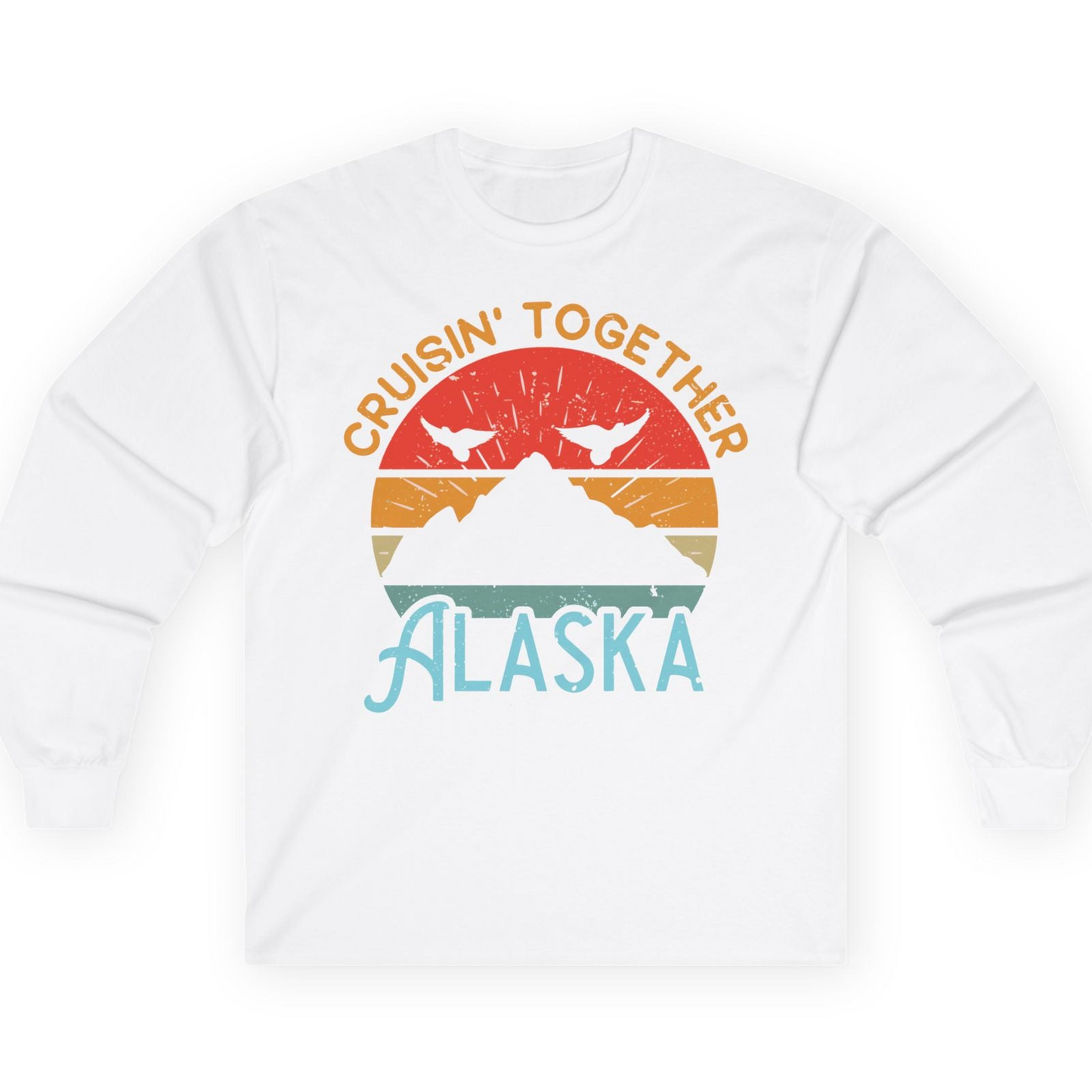 Retro Alaska Cruise Shirt T-Shirt – White – Alaska Cruise Shirts