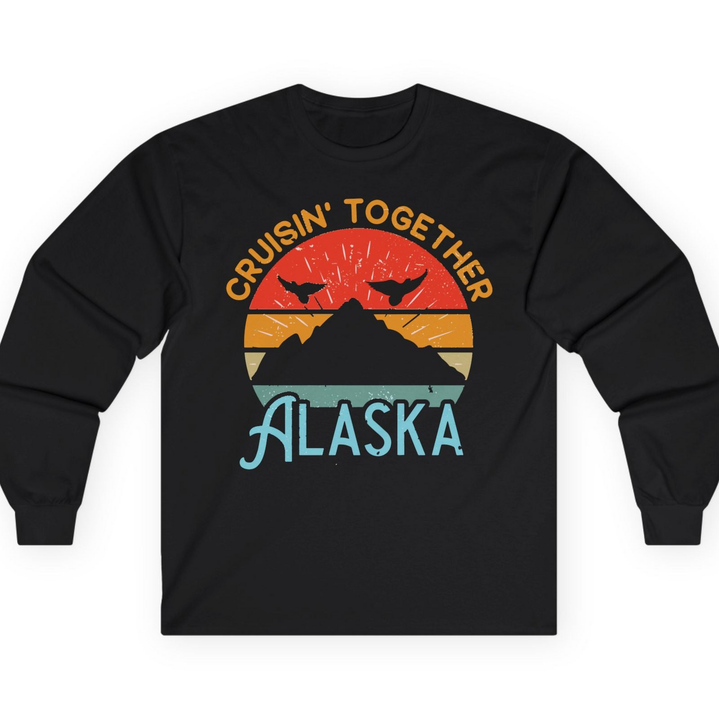 Retro Alaska Cruise Shirt T-Shirt – Black – Alaska Cruise Shirts