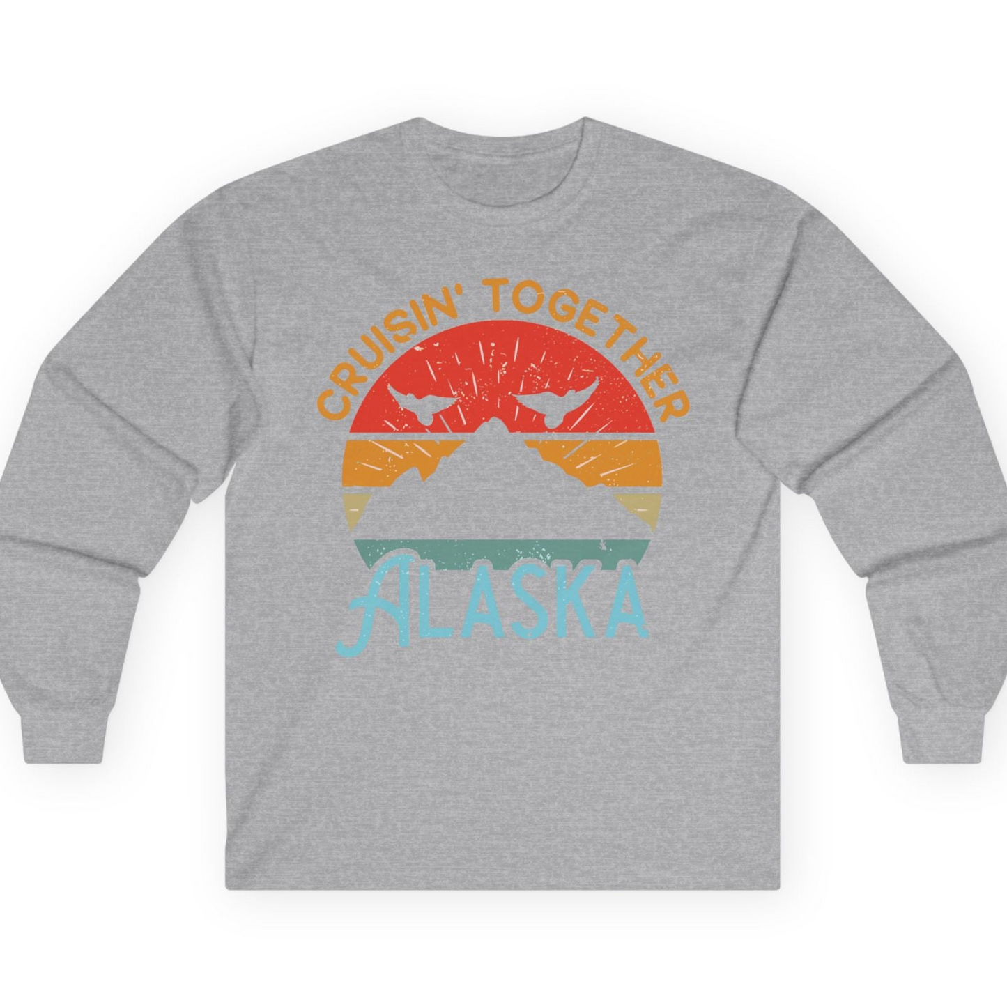 Retro Alaska Cruise Shirt T-Shirt – Sport Grey – Alaska Cruise Shirts