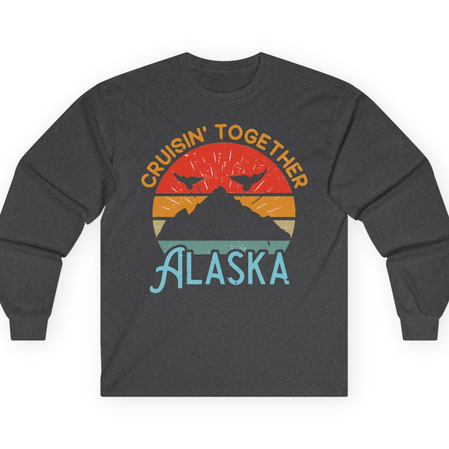 Retro Alaska Cruise Shirt T-Shirt – Dark Heather – Alaska Cruise Shirts