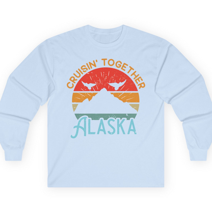 Retro Alaska Cruise Shirt T-Shirt – Light Blue – Alaska Cruise Shirts