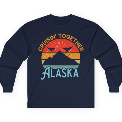 Retro Alaska Cruise Shirt T-Shirt – Navy – Alaska Cruise Shirts