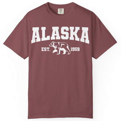 Vintage Alaska Bear Shirt T-Shirt – Brick – Alaska Cruise Shirts