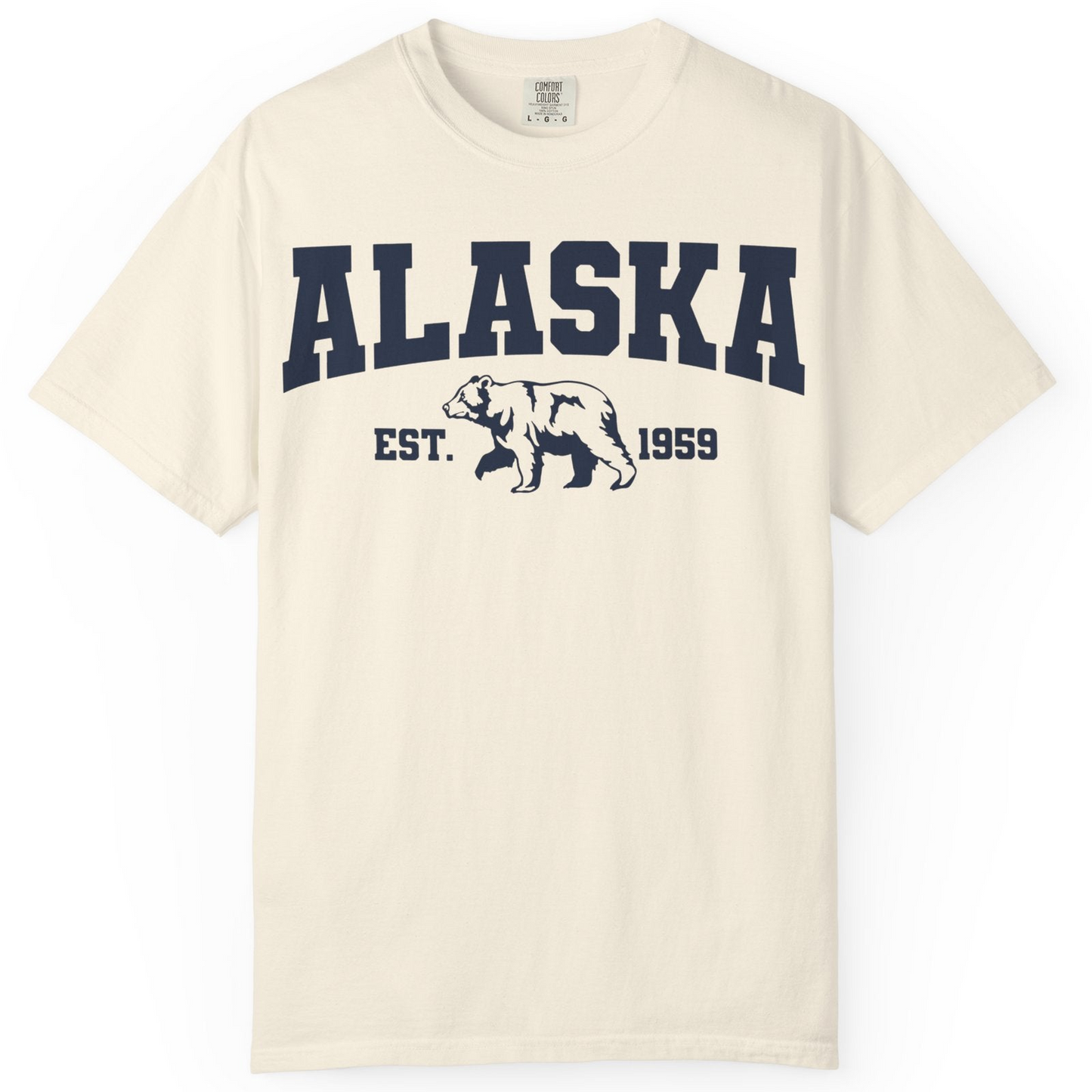 Vintage Alaska Bear Shirt T-Shirt – Ivory – Alaska Cruise Shirts