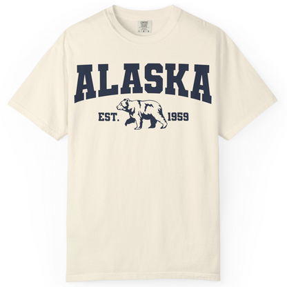Vintage Alaska Bear Shirt T-Shirt – Ivory – Alaska Cruise Shirts