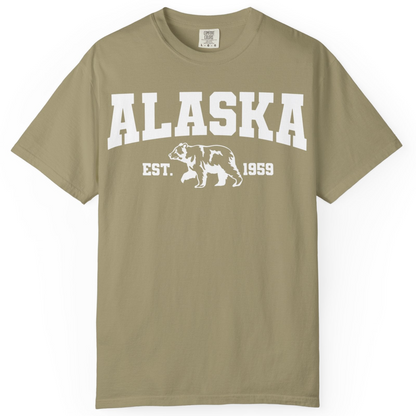 Vintage Alaska Bear Shirt T-Shirt – Khaki – Alaska Cruise Shirts