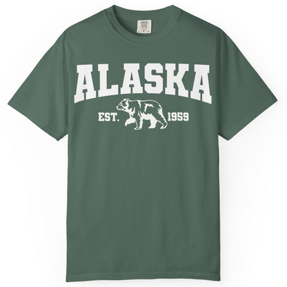 Vintage Alaska Bear Shirt T-Shirt – Blue Spruce – Alaska Cruise Shirts