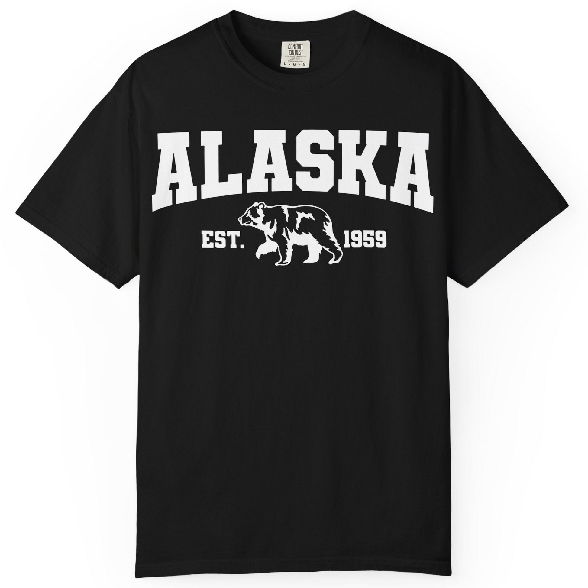 Vintage Alaska Bear Shirt T-Shirt – Black – Alaska Cruise Shirts