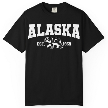 Vintage Alaska Bear Shirt T-Shirt – Black – Alaska Cruise Shirts