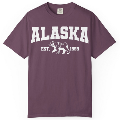 Vintage Alaska Bear Shirt T-Shirt – Berry – Alaska Cruise Shirts