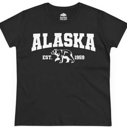 Vintage Alaska Bear Shirt T-Shirt – Black – Alaska Cruise Shirts