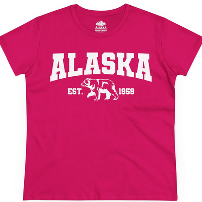 Vintage Alaska Bear Shirt T-Shirt – Heliconia – Alaska Cruise Shirts